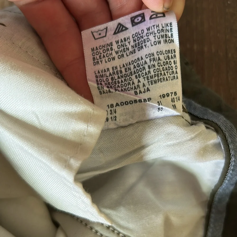 Lee Tailored Chino Slim Streight Leg - Olive Green Pants - Picture 6 of 6